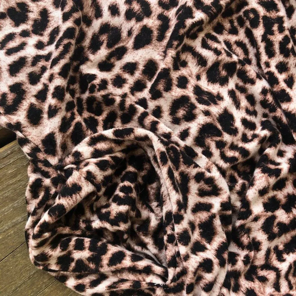 SOMA Intimates Cheetah Print Kimono Wrap Robe Small/Medium